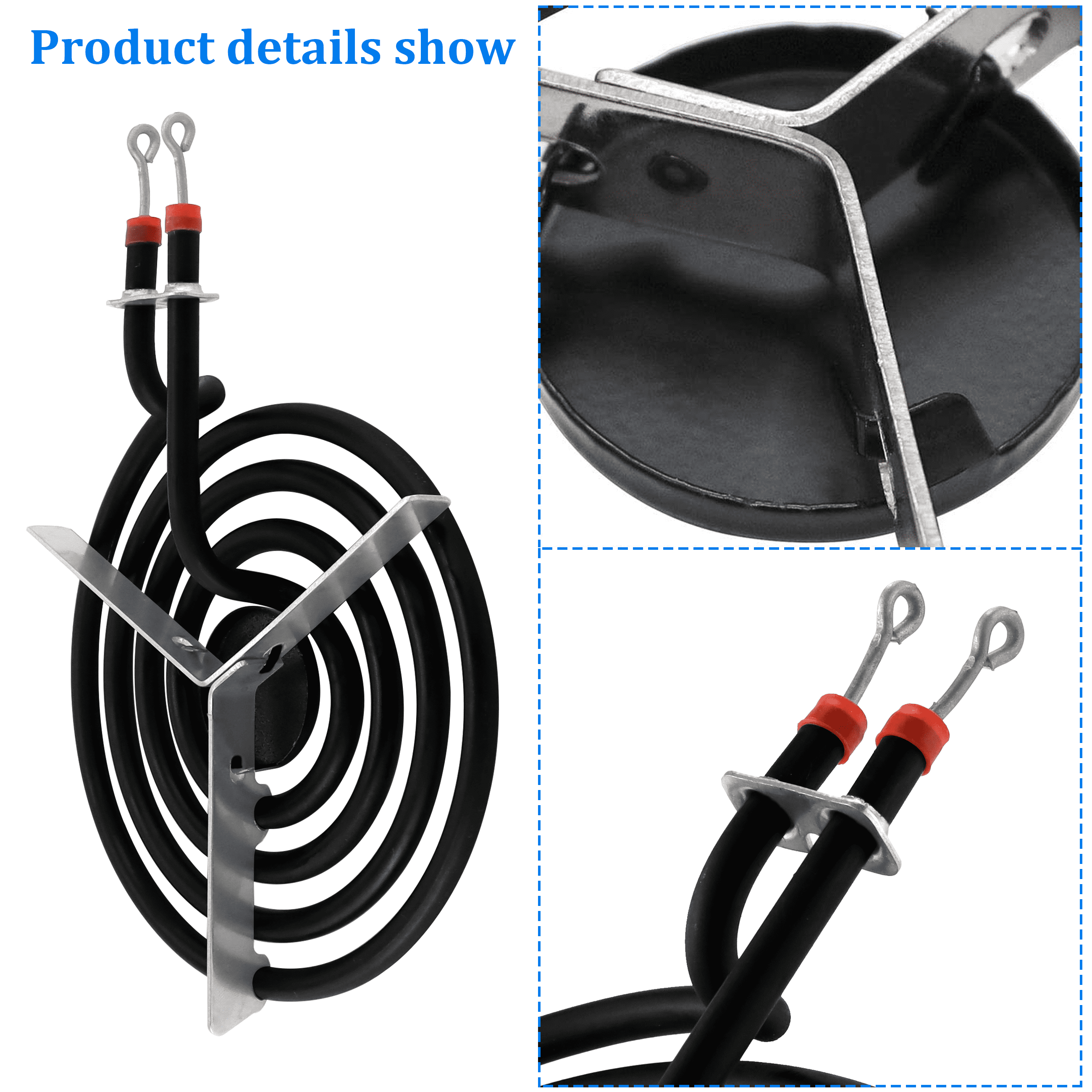 Beaquicy MP22YA Electric Range Burner Element Set(2 pcs MP15YA 6" & 2 pcs MP21YA 8")for Whirlpool Maytag Ranges/Stoves