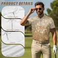 thumbnail image 5 of Yuyamidu Men Women Matching Golf Shirts USA 250th Anniversary Women Golf Shirts Golf Tank Top Sparkling Gold Tennis Shirt Activewear for Men Active Couple, Men's XL, 5 of 6