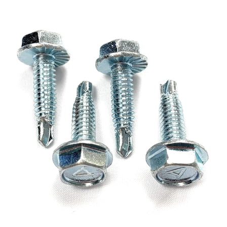 1/4-20 x 1" Hex Head Self Drilling TEK Screw #2 Point; 200 Piece Pack
