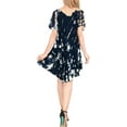 thumbnail image 3 of HAPPY BAY Women's Summer Relaxed Maternity House Wear Dresses M-L Black, Tie Dye, 3 of 3