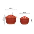 thumbnail image 6 of Queroig Flowerpot Fade-less Fall-resistant Ornamental Drain Hole Eco-friendly Plant Pot Plant Accessories, 6 of 8