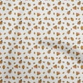thumbnail image 1 of oneOone Viscose Jersey Mustard Yellow Fabric Ladybird Quilting Supplies Print Sewing Fabric By The Yard 60 Inch Wide, 1 of 4