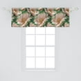 thumbnail image 2 of Spring Window Valance, Bold Peachy Petals with Blurry Shadows on Nature Inspired Backdrop, Curtain Valance for Kitchen Bedroom with Rod Pocket, 54" X 18", Pale Rose and Fern Green, by Ambesonne, 2 of 2