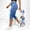 Dark Blue, variant on Fnooota Capris Pants for Women, Summer Slim Fit Casual No Pockets Stretchy Faux Denim Capris Blue Size S-2XL