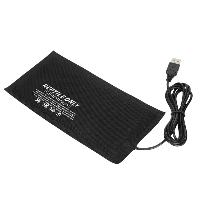 Almohadilla Térmica USB para reptiles, Estera Calcefactora para reptiles con temperatura Debajo del Tanque, Calentador de Terrario para Reptiles, Tortuga, Lagarto, Ajuste