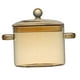 thumbnail image 1 of Olla de vidrio con tapa, utensilios de cocina, cacerola, olla , juego de ollas de vidrio, olla para cereales, ensalada, sopa, cocina de marrón claro 1300ml, 1 of 9