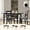 Black, variant on Lisonu 59" Extendable Dining Table, Modern Black Wooden Kitchen Table for 4-8 People, Space-Saving Expandable Table for Dining Room, Home Office & Small Living Spaces