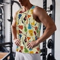 thumbnail image 5 of Gukieu Different Kind Of Guitars Print Men's Quick Dry Fitness Vest, Round Neck Sleeveless Fitness Bodybuilding Top-X-Large, 5 of 7