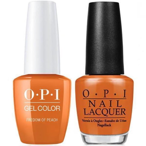 OPI Nail GELCOLOR   Matching Polish Washington D.C Combo 2ct - Freedom Of Peach GC W59