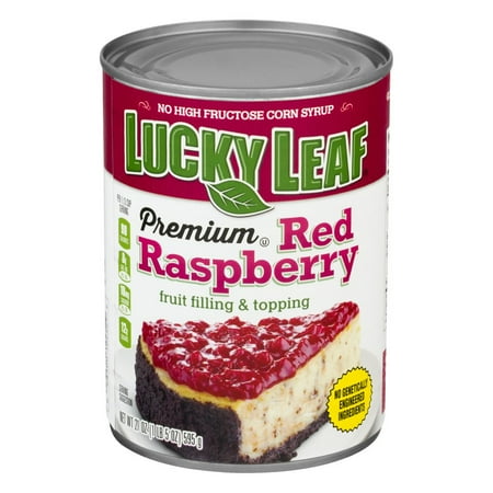 - (3 Pack) Lucky Leaf Premium Fruit Filling & Topping Red Raspberry, 21.0 oz