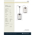 thumbnail image 5 of 4562-PBK-Millennium Lighting-Wheatland - 1 Light Outdoor Hanging Lantern-17 Inches Tall and 7.5 Inches Wide-Powder Coat Black Finish, 5 of 5