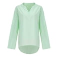 thumbnail image 5 of Kcodviy Women Shirtlong Sleevecasualstylish Top Shirts Set Shirt For Women Womens Shirts Long Sleeve Long Sleeve Compression Shirt Women Woman Tees Women'S Long Sleeve Shirts Neck Long Sleeve Top, 5 of 9