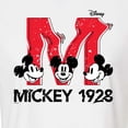 thumbnail image 3 of Disney - Mickey & Friends - Large Letter M - 1928 - Glitch - Juniors Cropped Cotton Blend T-Shirt, 3 of 5
