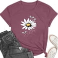 thumbnail image 6 of Busydd Womens T Shirts Crew Neck Short Sleeve Graphic Tees Casual Basic Summer Print T Shirts for Women S, 6 of 7