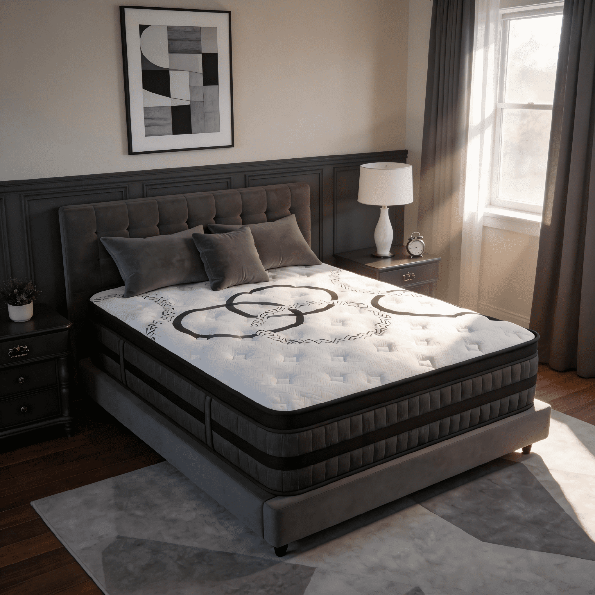 NightyNight Firm Full Mattress 12 Inch Hybrid Mattress Full Size Bed in a Box for Back Pain Relief and Cool Sleep with Gel Foam, OEKO-TEX STANDARD 100 and CertiPUR-US Certified