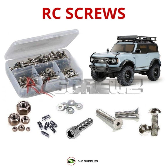RCScrewZ Stainless Steel Screw Kit tam250 for Tamiya Ford Bronco 2021 #58705 RC Car | SET