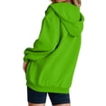thumbnail image 4 of Oversized Zip Up Hoodie For Women Casual Long Sleeve With Pockets Sweatshirts Fall Winter Track Jackets, 4 of 5