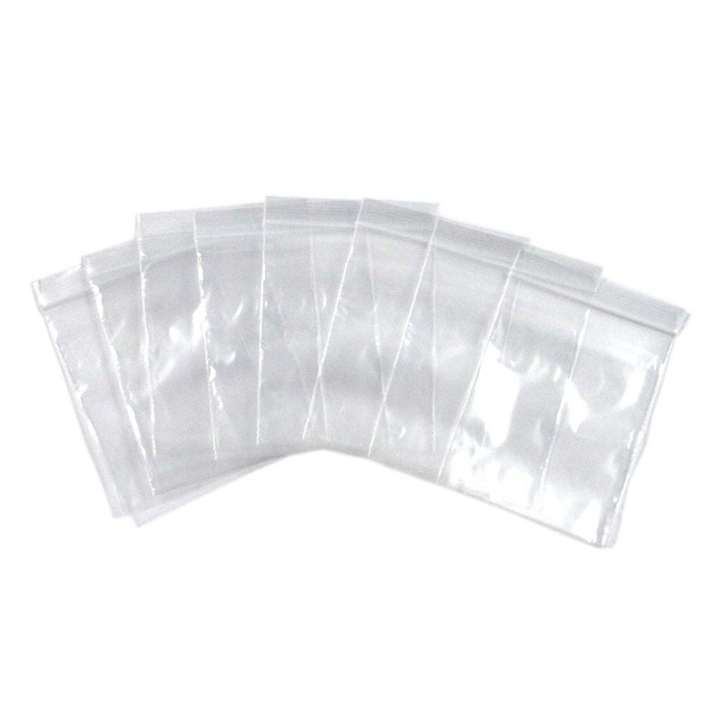 100pk Self Locking Plastic Bags 2mm Thick All Purpose Storage Bags Many Sizes
