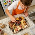 thumbnail image 6 of EclipseJewels 6-Compartment Food Tray with Lid, Portable Snack and Cheese Tray for Picnics, Parties, and Home Kitchens, Wooden Serving Platter for Organized Display,Multicolor, 6 of 6