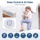 thumbnail image 3 of CshidWorld Protector de Colchón Impermeable Tamaño Individual, Funda de Colchón Acolchada Transpirable, Protector de Colchón Ajustable Impermeable Hipoalergénico y Silencioso, Lavable a Máquina, Bols, 3 of 7