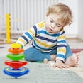 thumbnail image 4 of Folding Rotating Transmitter Toy, Color Multi-Layer Overlapping Toys, Plastic Material, Stackable Gyroscope, 5x Gyroscope 1x Transmitter, Parent-Child Game, Educational Gift, 4 of 9