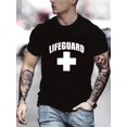 thumbnail image 1 of Camiseta con estampado gráfico de LIFEGUARD en color vibrante: ultra informal, increíblemente cómoda, perfecta para los calurosos días de verano. Moda masculina, camisetas de alta calidad para uso dia, 1 of 6