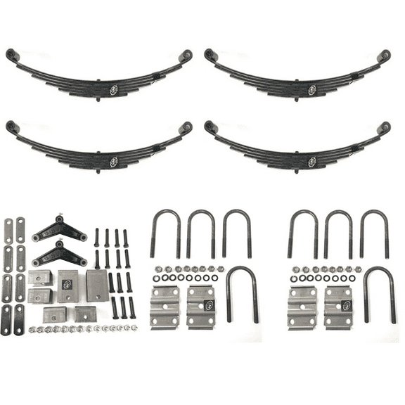 SOUTHWEST WHEEL USA Made 7,000 lbs. Double Eye Leaf Spring Tandem Trailer Axle Suspension Kit