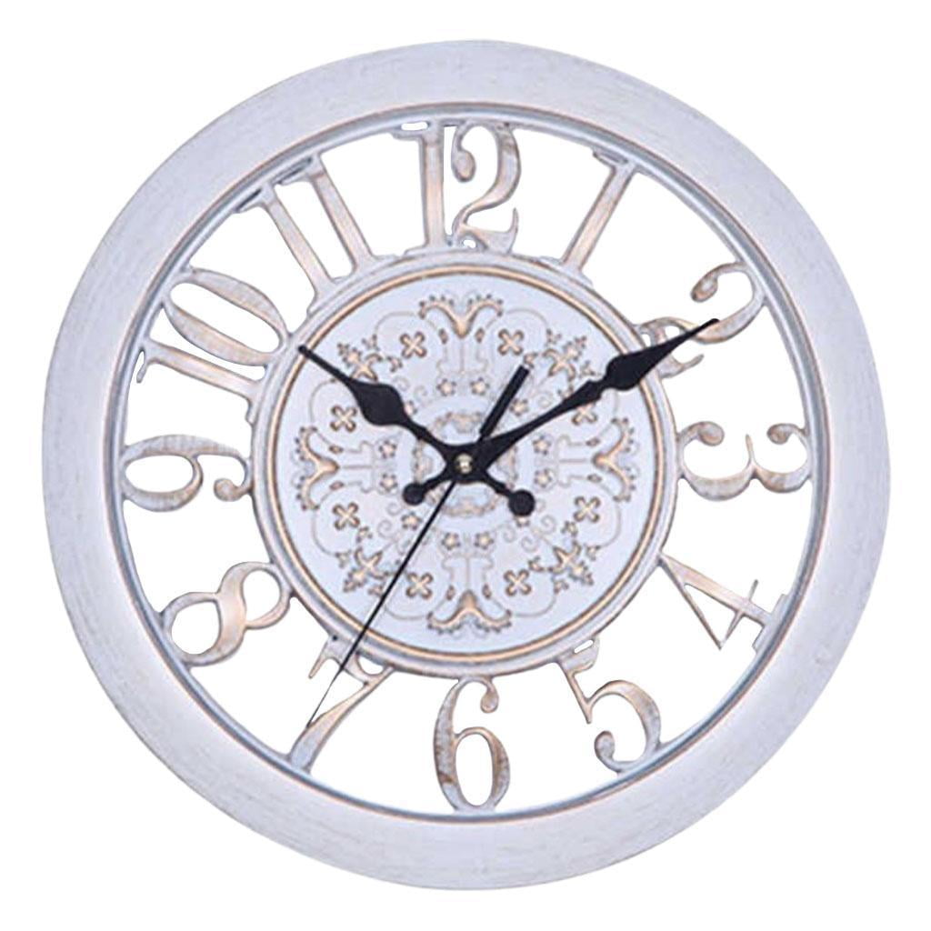 11 inch Retro Wall Clocks Vintage Silent Non Ticking Quality Quartz Battery Operated Easy Read Home Decor Wall Clock for Office/Kitchen/Bathroom - ...