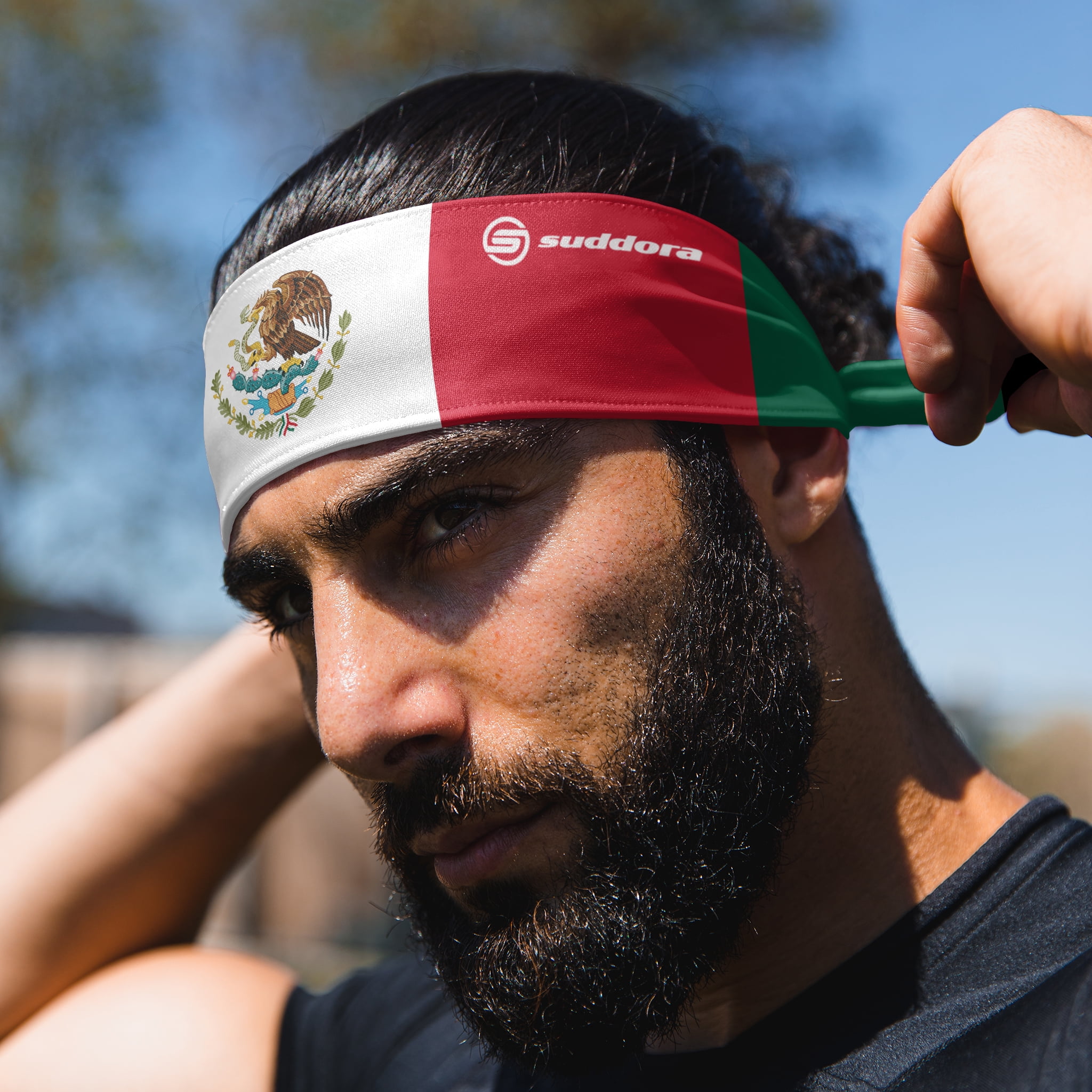 Mexiko-Flaggen-Bandanas – 4er Set Für Sport & Partys – Atmungsaktive Stirnbänder Für Männer & Frauen