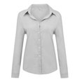 thumbnail image 1 of ITFABS Chemise en Lin Décontractée à Manches Longues pour Femmes, 1 of 7