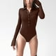 thumbnail image 1 of Body de manga larga para mujer, Body de manga larga para mujer Body de solapa para mujer Body con botones para mujer Solución innovadora, 1 of 6