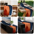 thumbnail image 6 of Navy Blue Burnt Orange Table Runner 90 Inches Long, Boho Artwork Geometric Modern Kitchen Coffee Dining Table Decoration for Home Party Birthday Wedding Home Decor 13x90 Inches, 6 of 8
