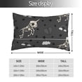 thumbnail image 4 of Disketp Pillow Covers Skeleton Unicorn Pattern Throw Pillow Case Cushion Covers,Cushion For Bedroom,Couch,Home-16"X24", 4 of 9