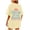 Light Yellow, variant on Trendfront Womens Summer Crew Neck Short Sleeve Tops Beach Theme Graphic Pattern Tees Printed Casual Vacation Style Apparel T-Shirts