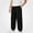 Black, variant on SGFCWSX Boys Cargo Joggers Kids Casual Streetwear with Pockets Loose Fit Comfy Trousers for Outdoor Sports Khaki Size 9