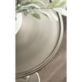 thumbnail image 2 of Kate and Laurel Engles Traditional Adjustable-Height Pedestal Drink Table, 10 x 10 x 30, Polished Nickel, Vintage Round Living Room Pedestal Table for Indoor Plant Stand with Protective Tabletop Lip, 2 of 8
