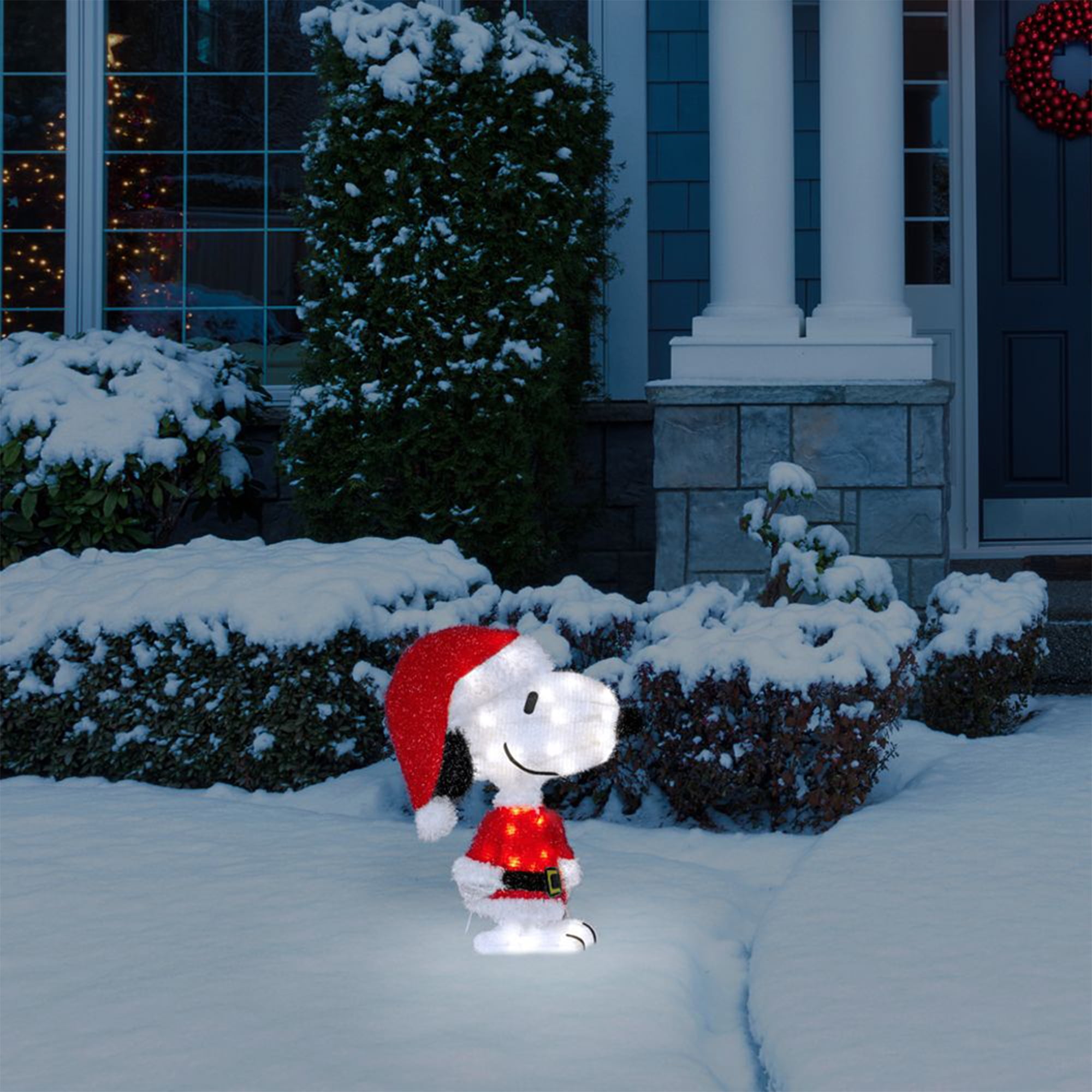 ProductWorks 18 Inch Peanuts Outdoor Christmas Decor: LED Snoopy