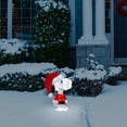 thumbnail image 5 of Open Box 18 Inch Pre-Lit LED Snoopy Santa Indoor/Outdoor Holiday Decoration, 5 of 9
