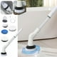 thumbnail image 1 of Cepillo de limpieza eléctrico de alta velocidad con 5 cabezales reemplazables y mango extensible ajustable. Cepillo de limpieza potente para baldosas de baño. Cepillo de limpieza eléctrico blanco., 1 of 9