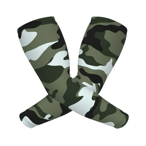Army Camouflage Sports Compression Arm Sleeves Football Baseball Basketball Cycling Tennis For Men Women