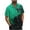 Green, variant on Men's Button up Shirts, Stretchy Fashion Short Sleeve Lapel Collar Casual Shirts Blue Size 3XL