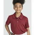 thumbnail image 2 of Real Essentials 3 Pack: Girls' Short Sleeve Performance Polo School Uniform(Ages 4-18), 2 of 6