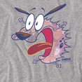 thumbnail image 2 of Courage The Cowardly Dog Evil Inside Women's T Shirt, Athletic Heather, 2X-Large, 2 of 6