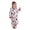 White, variant on Girls Christmas Fleece One‑Piece Loungewear, Holiday Tree & Reindeer Print Zip‑Up Jumpsuit for Seasonal Home Wear(White,2-3 Years)