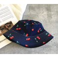thumbnail image 3 of Bonnet de Pêcheur à Motif Banane à Imprimé Fruits Bonnet Empaquetable Réversible d'Été, 3 of 6