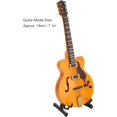 Home Decorations, Mini Guitar, Basswood Miniature Gold Exquisite Stable