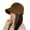 Brun, variante sur Femmes Hiver Chapeau Épais Doux Peluche Solide Couleur Large Long Bord Doux Anti-Dérapant Protection Solaire Pêcheur Chapeau Résistant au Froid Extérieur P