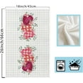 thumbnail image 5 of Valentines Day Plaid Romantic Love Hearts Eucalyptus Leaves Kitchen Towels Dish Towels 18x26 Inch Home Decorations Hand Towels Set of 2 Drying Dishcloth, 5 of 5