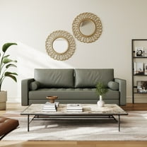 Stateside Vegan Leather Square Arm Sofa 70"