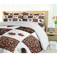 thumbnail image 5 of Ambesonne Coffee Duvet Cover Sets, Roasted Coffee Beans, 2-Queen, Brown White, 5 of 6